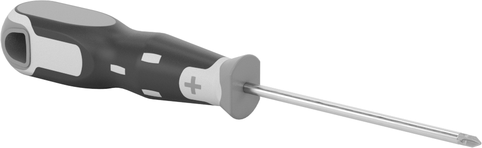Tornavida, Numara 0 Phillips Tahrik, 6-3/8" Toplam Uzunluk — No. 0, Sürücü, Ultra Grip