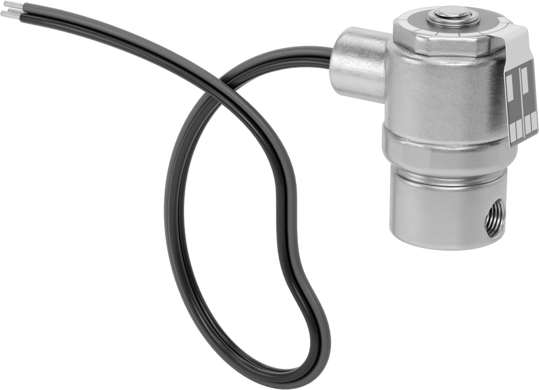 303 Paslanmaz Çelik Tehlikeli Ortam Solenoid Açma/Kapama Vanası, İnert Gaz için, 24V DC, 1/4 NPT Dişi, 1500 Maksimum PSI