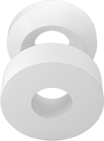 1/4" iç çap x 5/8" dış çap PTFE istiflenebilir V-halka salmastra için bir erkek ve bir dişi adaptör