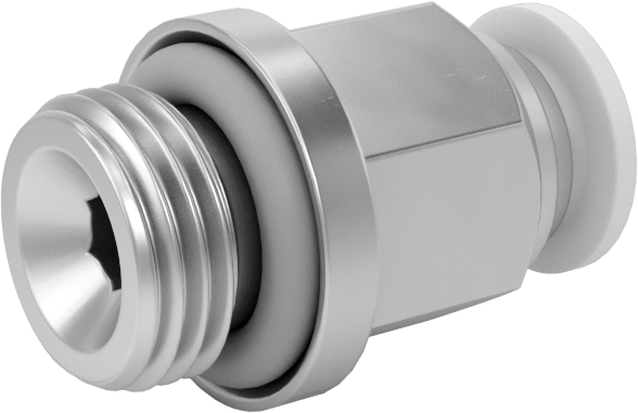 Nikel Kaplı Pirinç Bas-Bağlantı Elemanı, 4 mm Boru Dış Çapı x 1/8 BSPP Erkek için Düz Adaptör