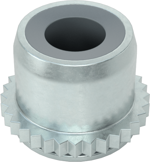 Sac Metal için Naylon Ekli Presle Takılan Kilit Somunu, Çinko Kaplı Çelik, M3 x 0.50 mm Dişli Boyutu