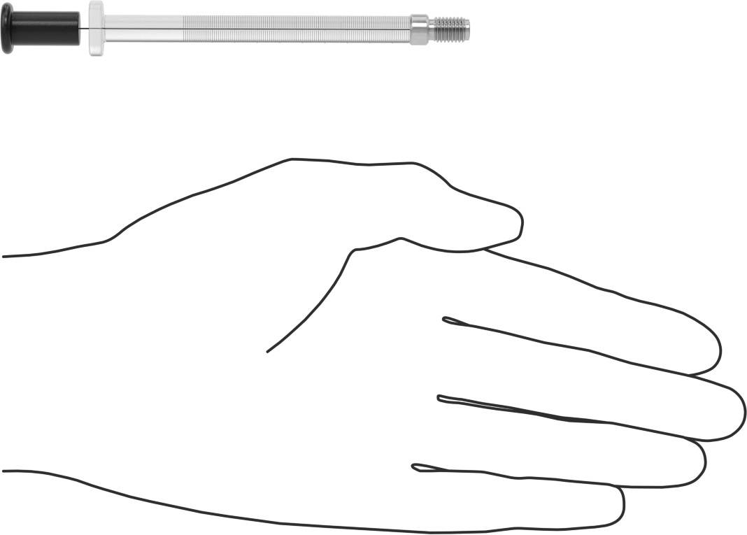 Cam Şırınga, Dişli Bağlantılı, PTFE Piston, 0.01 ml Kapasite