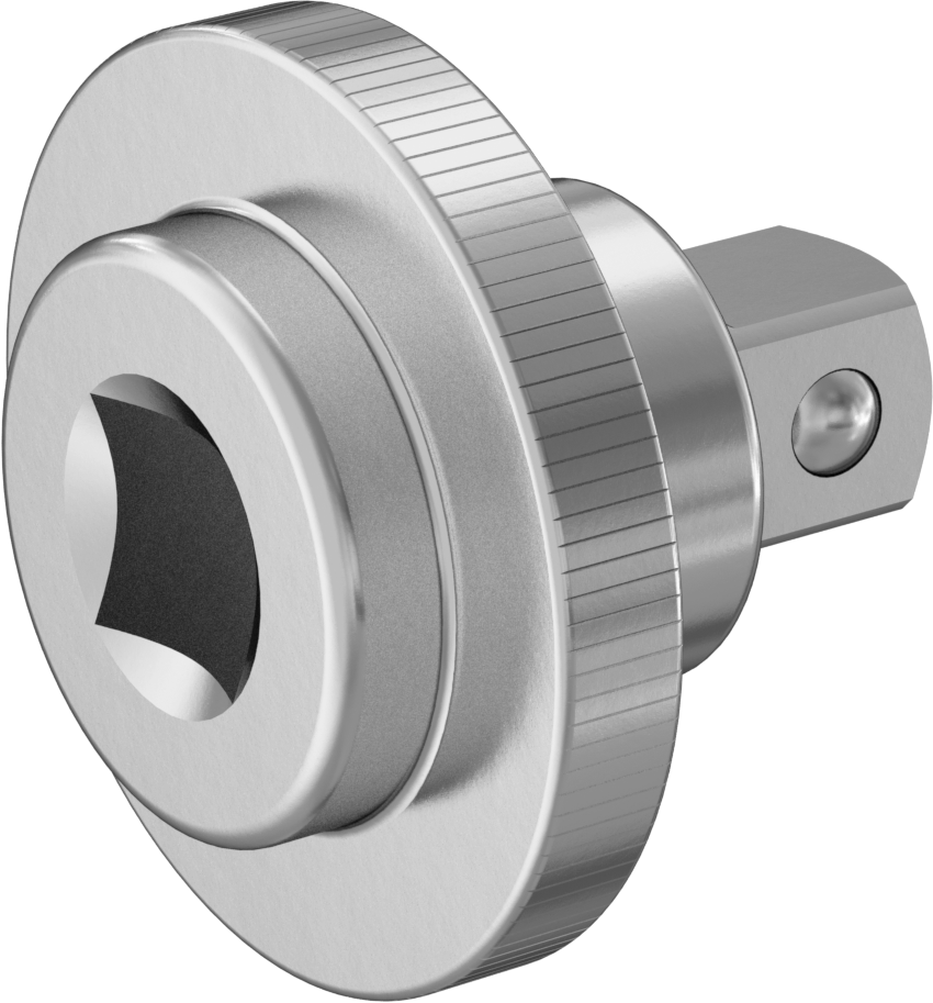 Parmakla Sıkılan Soket Adaptörleri, 1/4" Dişi x 1/4" Erkek Kare Tahrik
