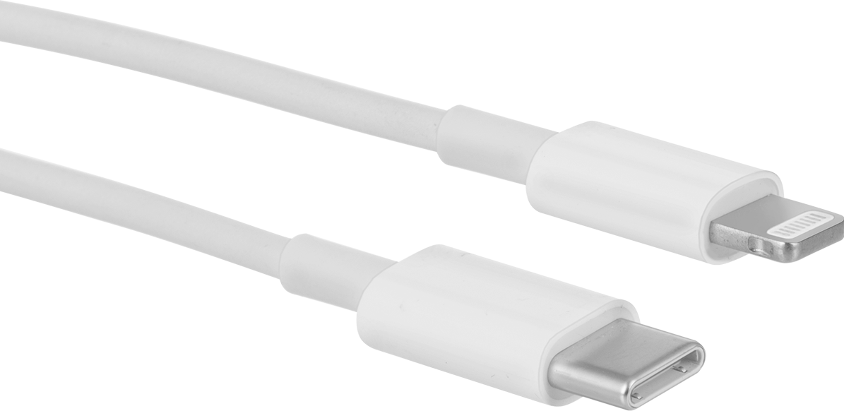 USB Adaptör Kablosu, C Fişi x Apple Uyumlu Fiş, 3 Fit Uzunluk — Adaptör, 3 ft., Korumasız