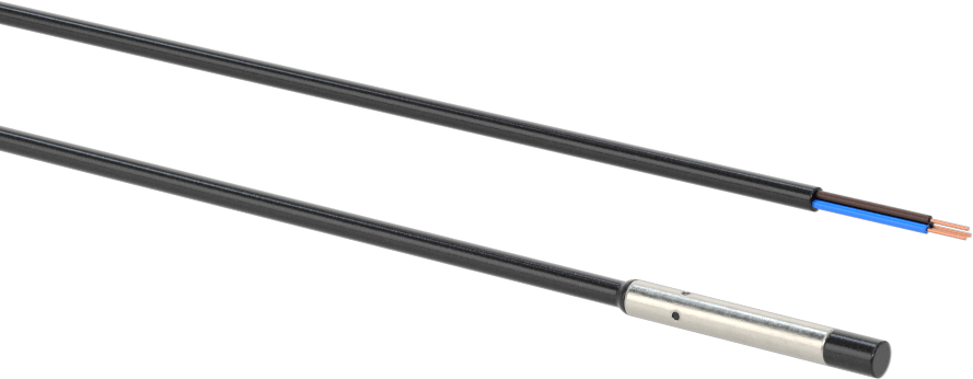 Minyatür DC Metal Nesne Yakınlık Anahtarı, Çıkıntılı, 4 mm Çap, NPN, Normalde Açık, 6.5 fit esnek kablo uçları ile
