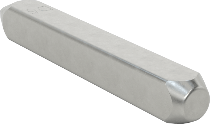 Denetim Sembolü Çelik Damga, Sembol D5, 1/8" Karakter Yüksekliği
