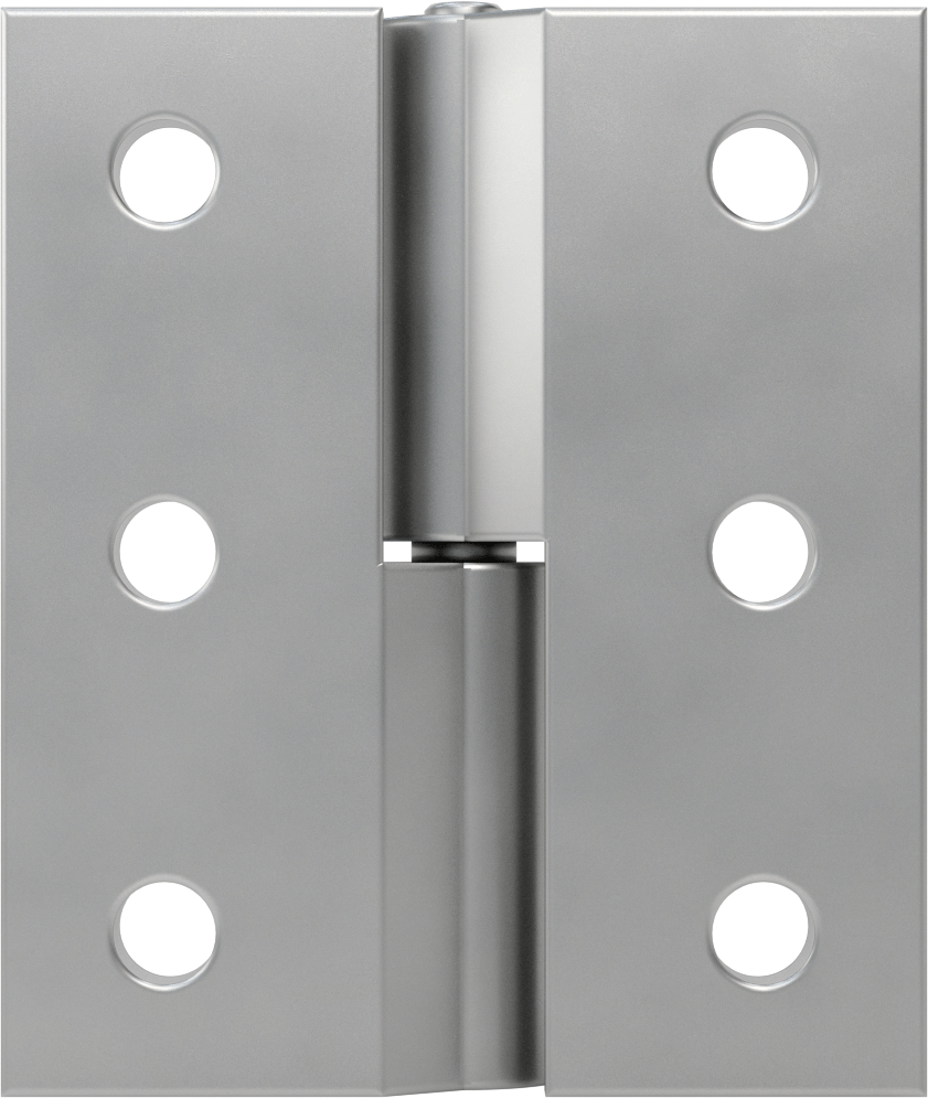 Ayarlanabilir Ağır Hizmet Menteşesi, Delikli Paslanmaz Çelik, 5" x 2-1/8" Kapı Kanadı, Sol Yan Kapı Montajı