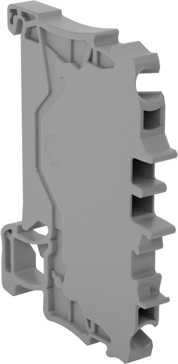 Quick&Secure Modüler DIN-Ray Klemens, 2 Terminalli 1 Devre, 4.2 mm Genişlik