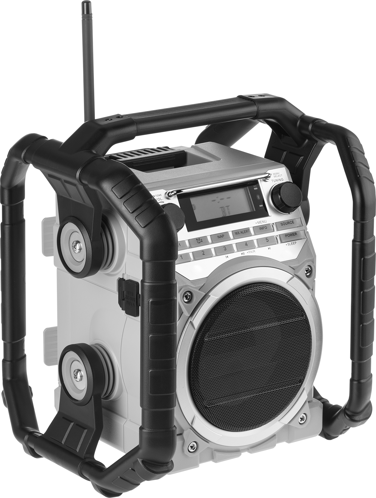 AM/FM, NOAA Weather Band, and Bluetooth