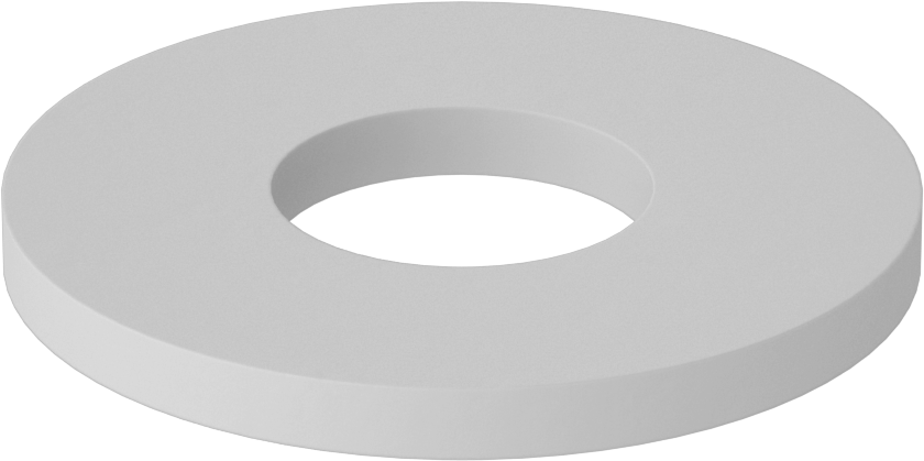 Fiberglas Pul, 6 numaralı vida boyutu için, 0.156" İç Çap, 0.375" Dış Çap
