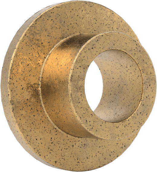 Yağ Dolgulu 841 Bronz Flanşlı Burçlu Yatak, 3 mm Mil Çapı ve 4.5 mm Gövde İç Çapı için, 3 mm Uzunluk
