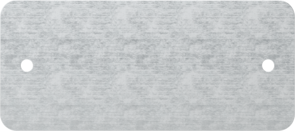 Alüminyum Kabartmalı Mesaj Plakası, 2" Yükseklik x 4-1/2" Genişlik