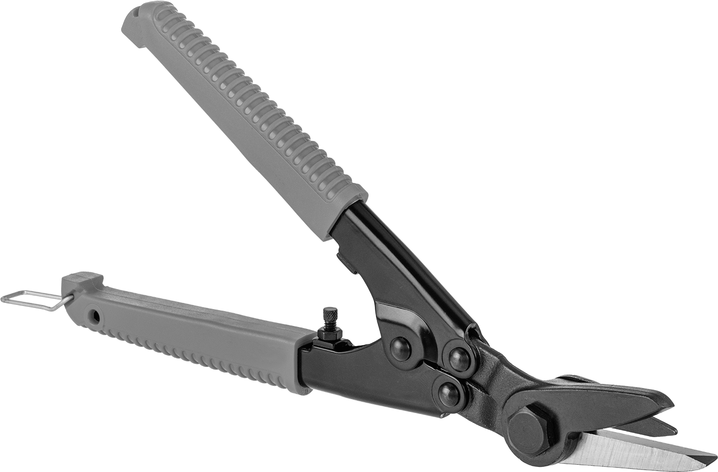 Tek Elle Kullanılan Kayış Kesici, Maksimum 1-1/4" Genişlik x 0.035" Kalınlıkta Çemberleme için, 9" Toplam Uzunluk — Low-Carbon Steel, Pla…