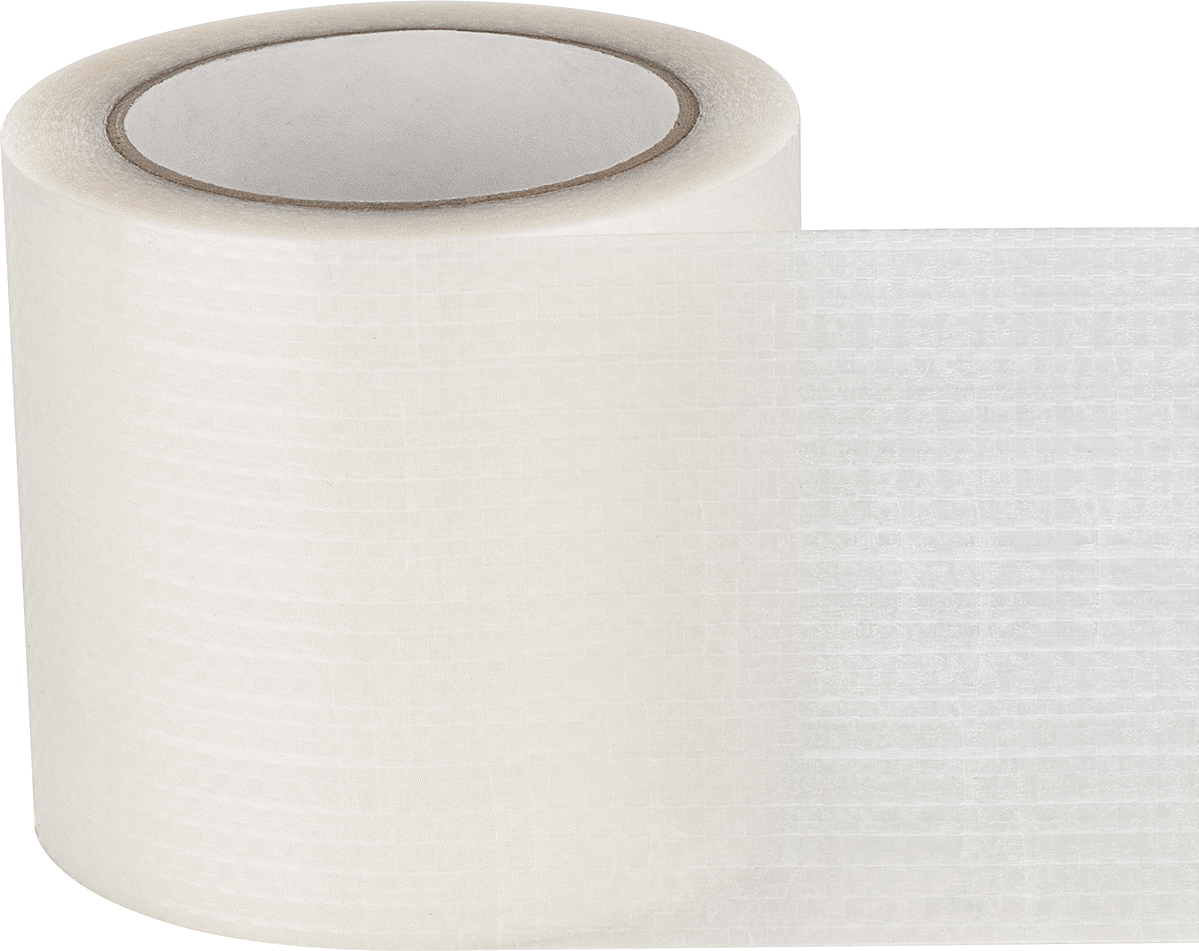 Ağır Hizmet Tipi Dokuma Plastik Onarım Bandı, 4" Genişlik, 50 Fit Uzunluk — 4", Onarım, Rulo