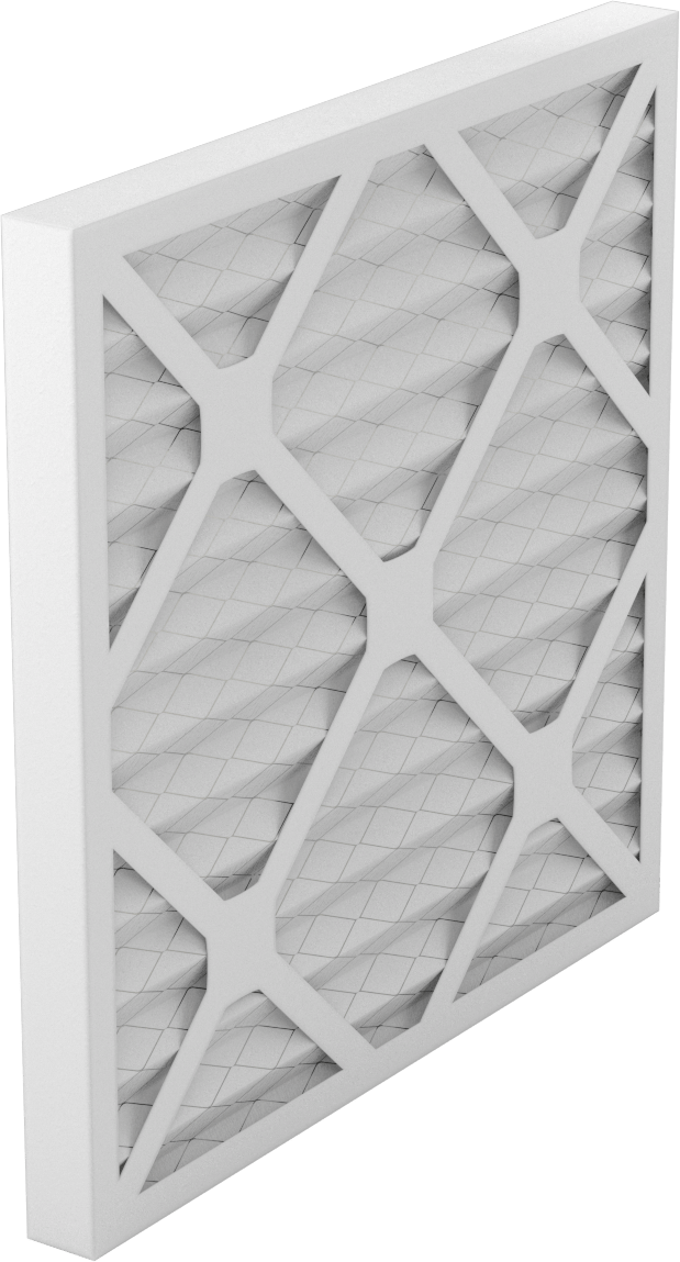 Kıvrımlı Panel Hava Filtresi, Yüksek Verimli, 1" Kalınlık, 10 x 10 Anma Ölçüsü, MERV 11