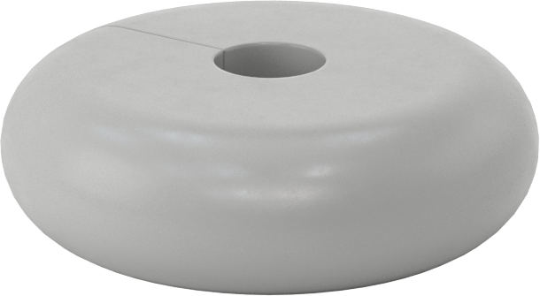 SBR Kauçuk Sarma Tampon, Vida Kapatmalı, 5/8" Dış Çap için, 3" Dış Çap