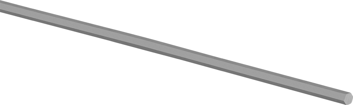 Çok Amaçlı 4140 Alaşımlı Çelik Altıgen Çubuk, 5 mm Genişlik
