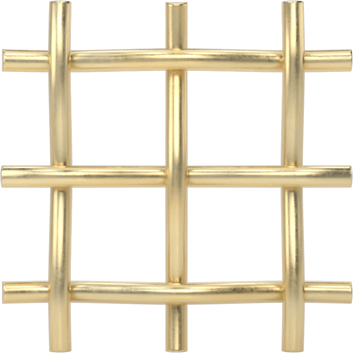 Pirinç Filtre Ağı, Levhalar, 3 x 3 Örgü Boyutu