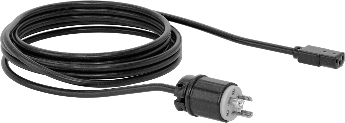 Elektronik Ekipman Dönme Kilitli Güç Kabloları, NEMA L6-20 Fiş x IEC C13 Priz, 6 Fit Uzunluk