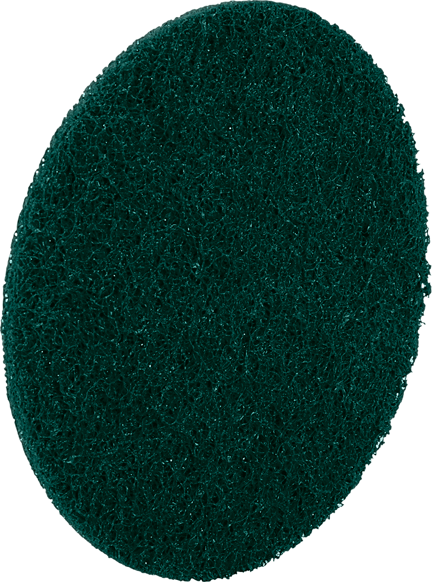 Naylon Örgü Yastıklı Cırt Cırtlı Zımpara Diski, Hızlı Kesim, İnce, 4-1/2" Çap — 4 1⁄2", Cırt Cırt, Alüminyum, Nikel, Paslanmaz Çelik, Çel…