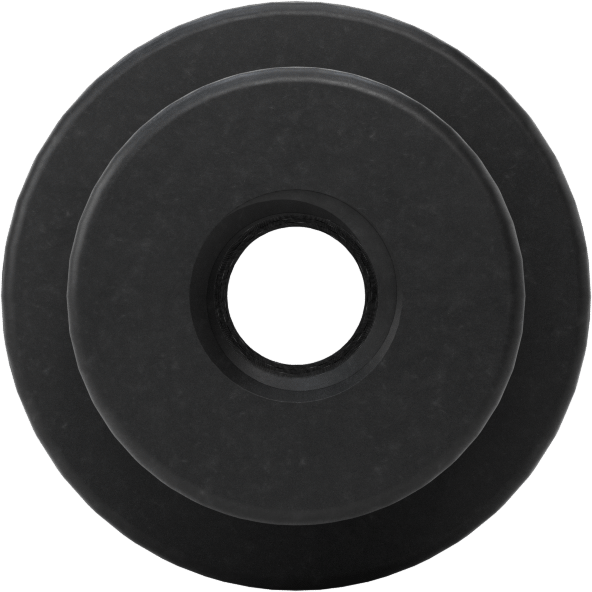 Çelik tırtıllı tutma düğmesi, M6 x 1 mm Dişli Delikli, 19 mm Çaplı Başlık