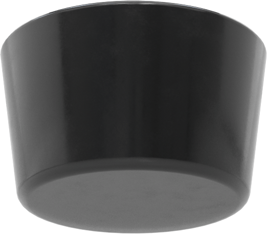 SBR Kauçuk Konik Tapa, Anma Ölçüsü 8.5, 1-29/64" ila 1-5/8" İç Çap, Delik Olmadan