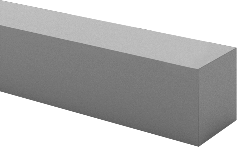 Kaba Taş, Düz Kare, 60 Kum, 6 inç Uzunluk, 1/4" Genişlik, 1/4" Kalınlık