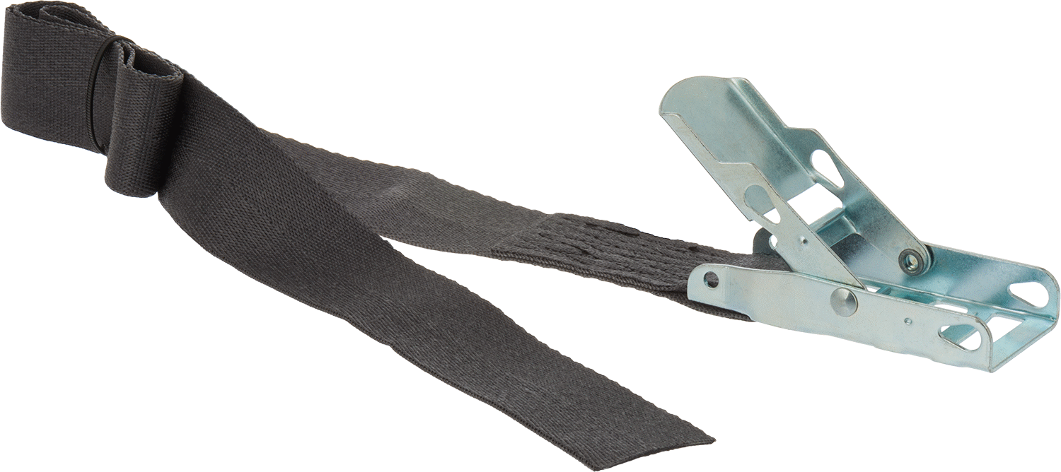 Sıkma Kayışı, Eloksallı Çelik Flip-Lock Tokalı, Polyester, 1" Genişlik — Flip Kilit, 1", Kahverengi
