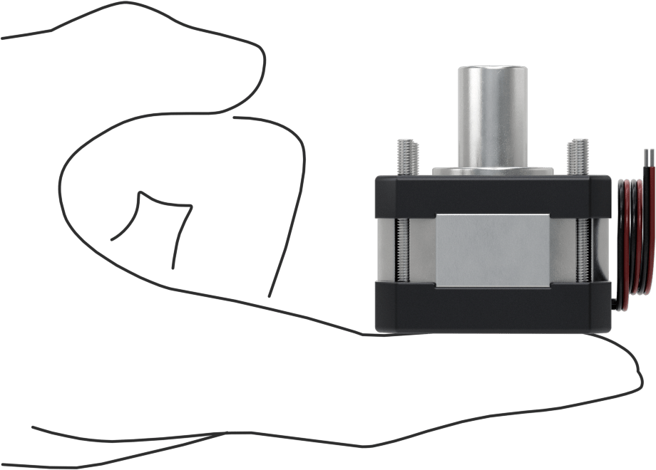 Step Motor, İçi Boş Mil, 16.9 inç-ons Maksimum Tutma Torku