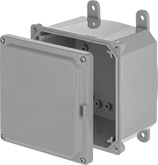 Versa-Panel Polikarbonat Muhafaza, Çıkarılabilir Kapak, Vida Kapatma