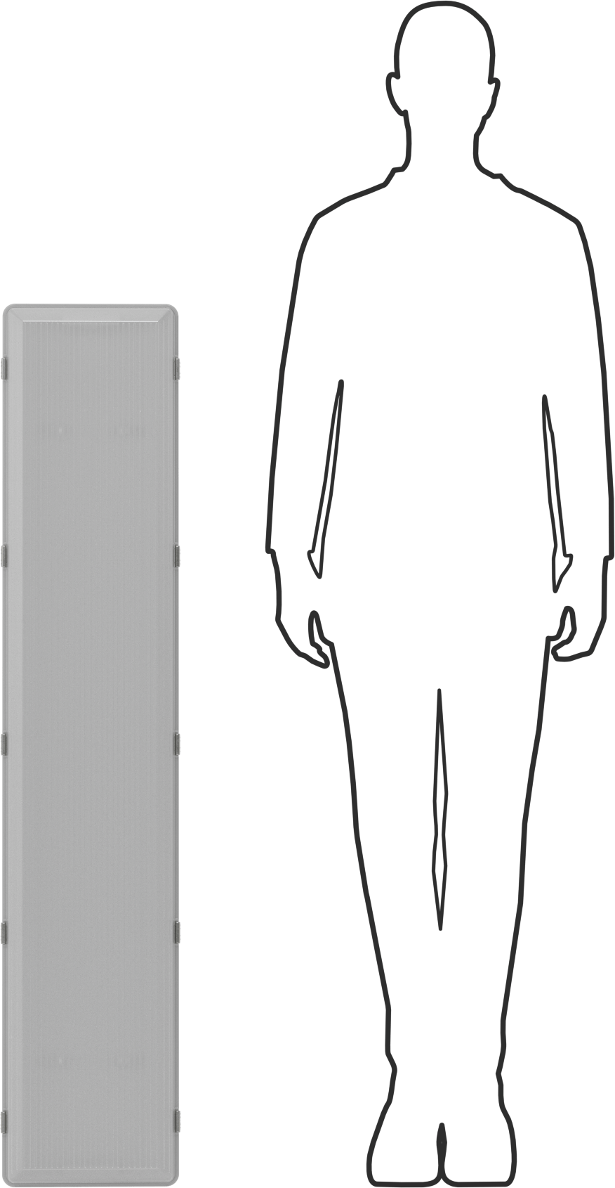 Dahili LED'li Yıkanabilir Tavan Işığı, ABD Dışında Üretilmiştir, 49-7/8" Uzunluk, 13500 Maksimum Lümen