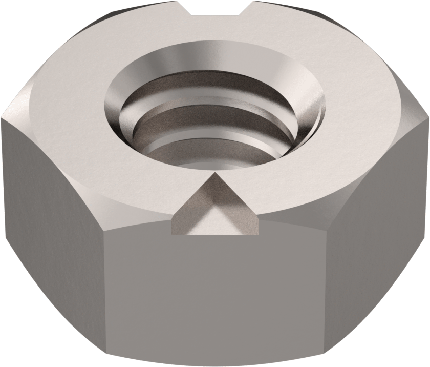 Top-Lock Deforme Edilmiş Dişli Kilit Somunu, Kadmiyum Kaplamalı Yüksek Mukavemetli Çelik, Sınıf C, 1/4"-20 Diş