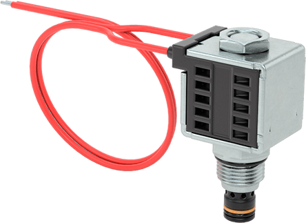 Solenoidle Çalışan Vidalı Hidrolik Vana, Açma/Kapama, Açık Konum