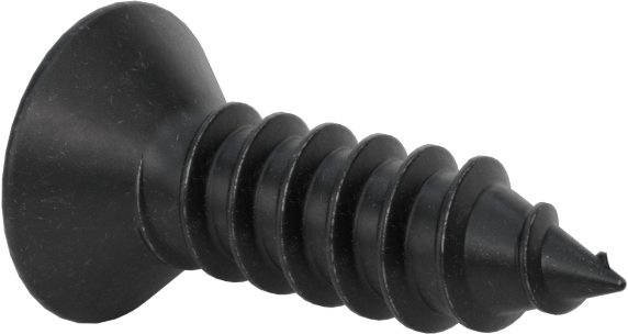 Siyah Oksit Çelik Phillips Havşa Başlı Vidalar, Sac Metal için, 12 Numaralı Boyut, 3/4" Uzunluk, 0.412 inç Baş Çapı