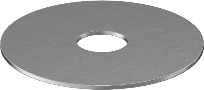 18-8 Paslanmaz Çelik MIL. Spesifikasyonlu Pul, 1/4" Vida Boyutu için, 0.275" İç Çap, 1.090" Dış Çap, MS14151-3