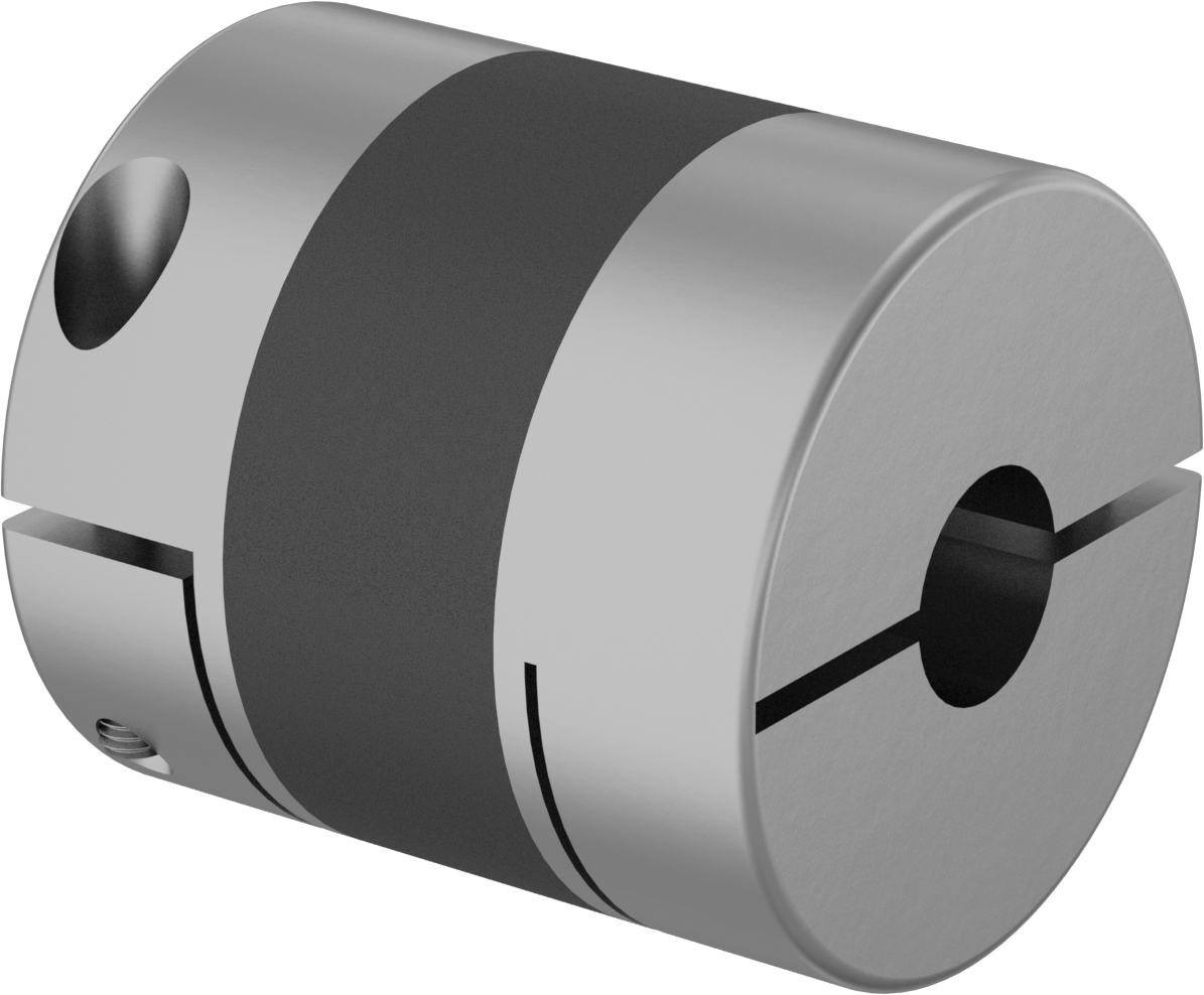 Servomotor Hassas Esnek Mil Kaplini, Yüksek Hızlı, 20 mm x 22 mm Mil Çapı için, 2-43/64" Dış Çap
