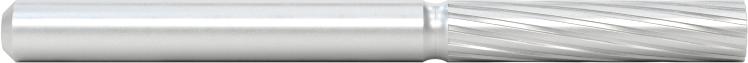 Yüksek Hızlı Çelik Frez, 1/8" Çapında Şaftlı, Düz Silindir, 1/8" Baş Çapı