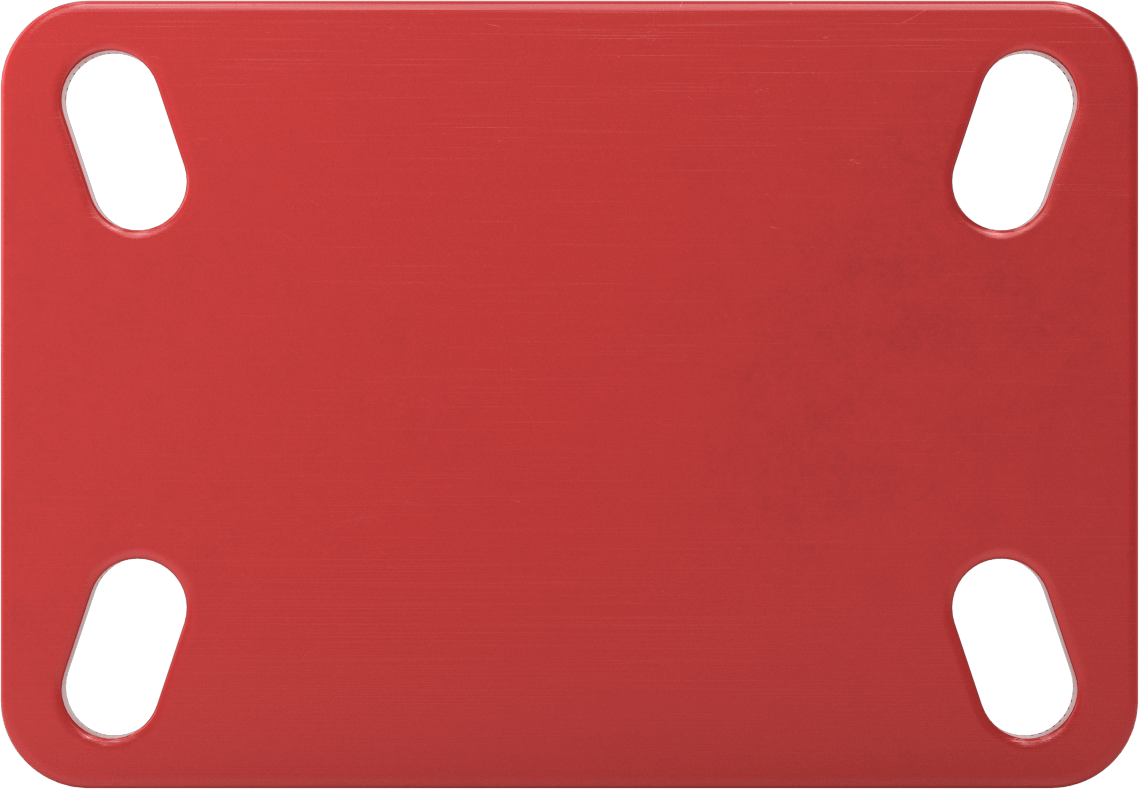 6-1/2" x 4-1/2" Plakalı Yüksek Kapasiteli Kingston Tekerlek, 6 inç Çapında Fenolik Tekerlekli Sert