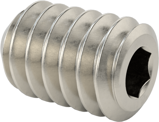 Paslanmaz Çelik Düz Uçlu Setskur, Süper Korozyon Dirençli 316, M2 x 0.4 mm Diş, 3 mm Uzunluk