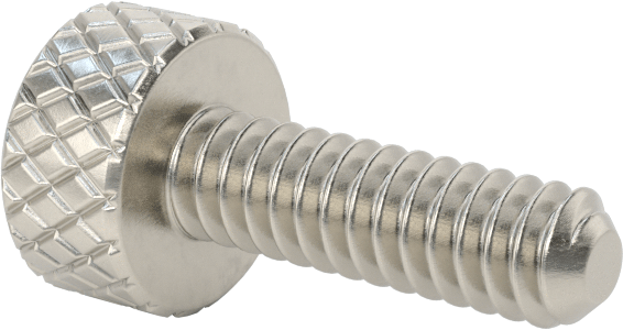 Tırtıllı Başlı El Vidası, Dar, 4-40 Diş Boyutu, 3/8" Uzunluk
