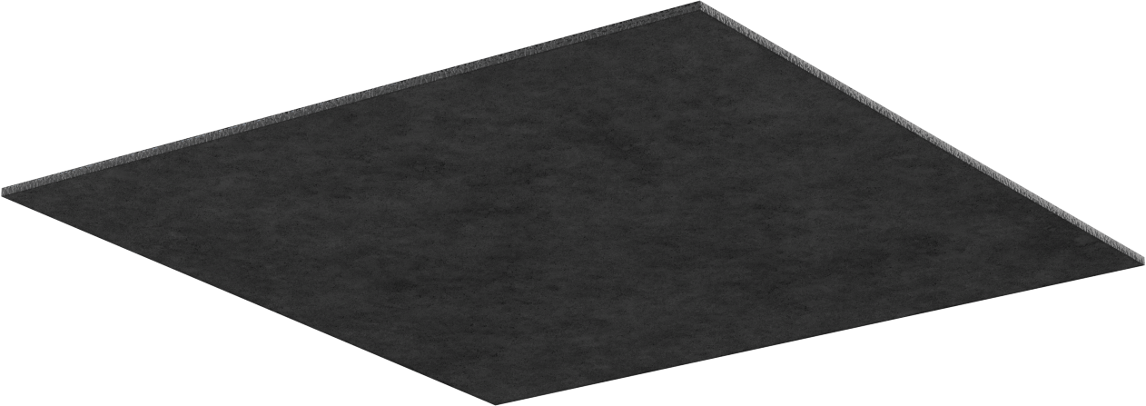 Ağır Makineler için Titreşim Sönümleyici Ped, 12" Uzunluk x 12" Genişlik x 1/8" Kalınlık