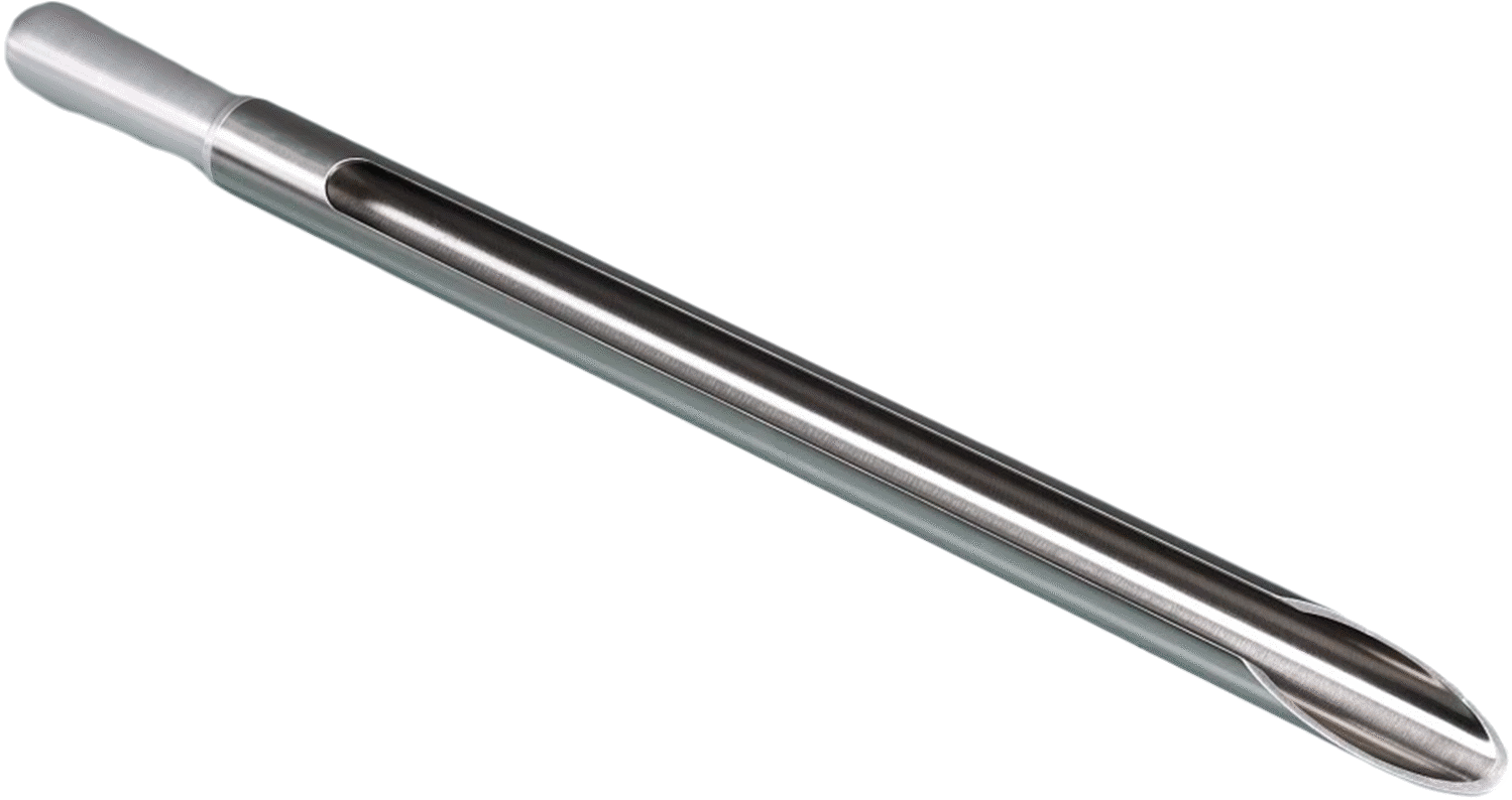 Toz ve Dökme Malzeme Numune Alma Cihazı, Kapalı Uç, 150 ml Kapasite — 316 Stainless Steel, Stainless Steel, 150 ml, 1 1⁄8"