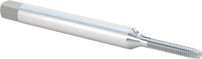 Yüksek Hızlı Çelik Talaş Temizleme Kılavuzu, Delik İçinden Geçen için, TiCN Kaplamalı, M1.7 x 0.35 mm Diş Boyutu