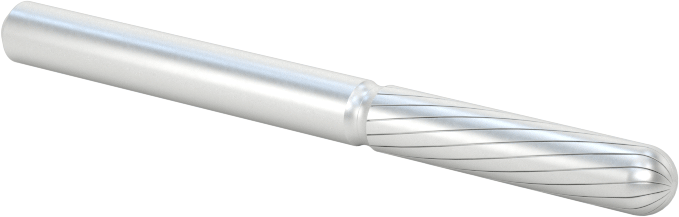 Yüksek Hızlı Çelik Frez, 1/8" Çapında Şaftlı, Yuvarlak Silindir, 1/8" Baş Çapı — Silindir, 1⁄8", 1⁄8"