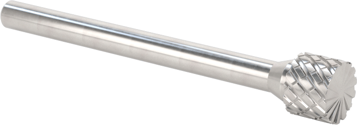 1/8" Çaplı Şaftlı Karbür Freze Ucu, Düz Kesici Silindir, Ticaret No. Sb-52, Çift Kesimli Diş — Silindir, 1⁄8", 5⁄32"