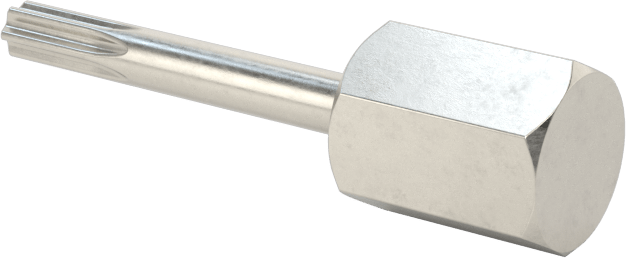 Paslanmaz Çelik Vidalar için Torx Ucu, 1/4" Altıgen Şaft, T8 Boyutu