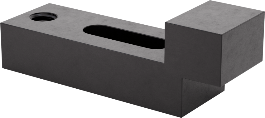 Dişli Delikli Ayar Kelepçesi, Düşük Profilli, 3/8" Çaplı Saplama için, 3-1/4" Uzunluk