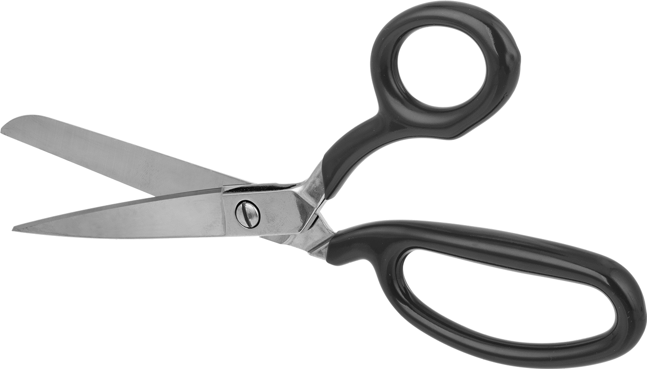 Makas, Kauçuk ve Kalın Kumaş için, 8-7/8" Toplam Uzunluk