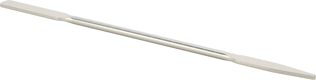 Paslanmaz Çelik Laboratuvar Spatulası, Yuvarlak x Konik Uçlar, 7" Uzunluk