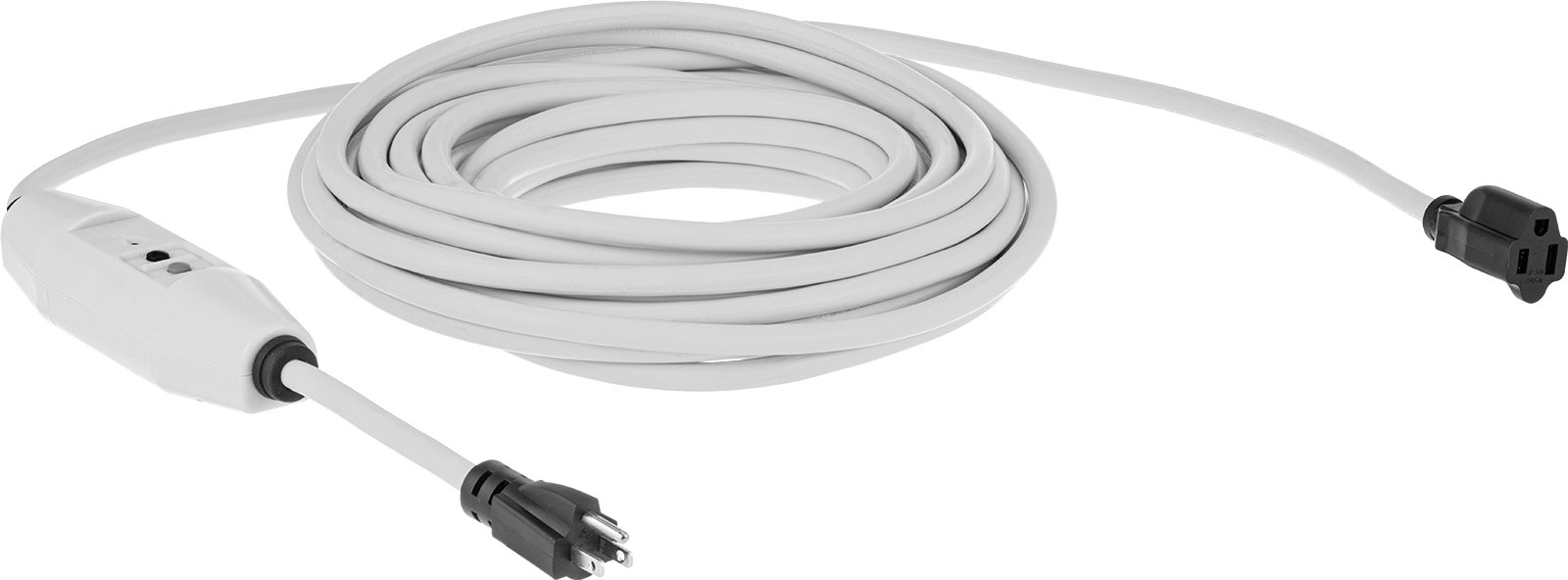 Otomatik Sıfırlamalı GFCI Uzatma Kablosu, NEMA 5-15, 50' Uzunluk — 120V AC, 15 amp, 50 ft.